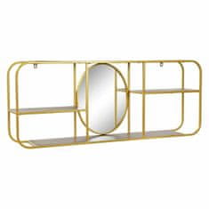 DKD Home Decor Stensko ogledalo DKD Home Decor Zlati kovinski les rjave barve (100 x 18 x 40 cm)