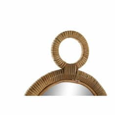 DKD Home Decor Stensko ogledalo DKD Home Decor Brown Crystal Rattan Natural Tropical 39 x 2 x 68 cm