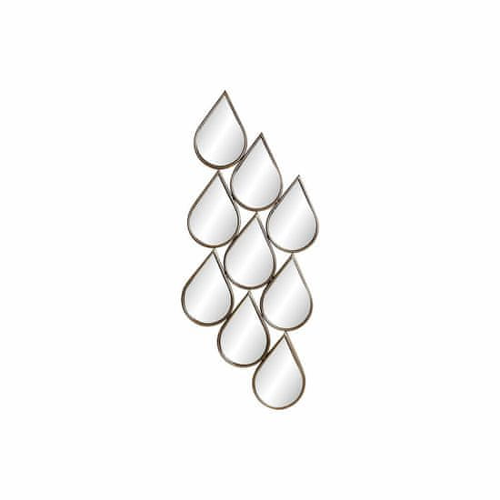 DKD Home Decor Stensko ogledalo DKD Home Decor Zlati kovinski ogledalo (40 x 2,5 x 100 cm)