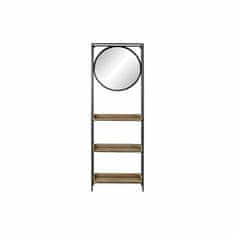 DKD Home Decor Stensko ogledalo DKD Home Decor Črno kovinsko ogledalo iz naravnega lesa 61 x 17,5 x 181 cm