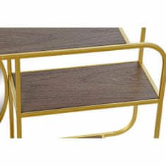 DKD Home Decor Stensko ogledalo DKD Home Decor Zlati kovinski les rjave barve (100 x 18 x 40 cm)