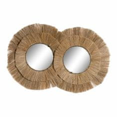 DKD Home Decor Stensko ogledalo DKD Home Decor Crystal Jute (117 x 6 x 77 cm)