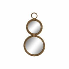 DKD Home Decor Stensko ogledalo DKD Home Decor 41 x 2 x 83 cm Crystal Natural Brown Tropical