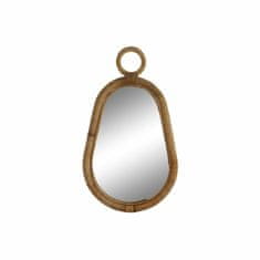 DKD Home Decor Stensko ogledalo DKD Home Decor Brown Crystal Rattan Natural Tropical 39 x 2 x 68 cm