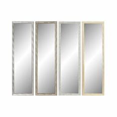 DKD Home Decor Stensko ogledalo DKD Home Decor 35 x 2 x 125 cm Kristal Naravna siva rjava Temno siv polistiren Tropski list rastline (4 kosi)