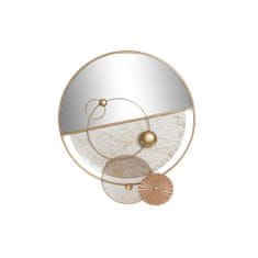 DKD Home Decor Stensko ogledalo DKD Home Decor Golden Metal White Modern (65 x 7,6 x 76 cm)