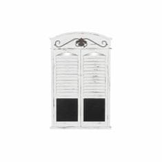 DKD Home Decor Stensko ogledalo DKD Home Decor Zrcalo Črno Lesena okna Bela (60 x 7 x 94 cm)