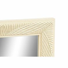 DKD Home Decor Stensko ogledalo DKD Home Decor 36 x 2 x 95,5 cm Kristal Naravna siva rjava bela polistiren Tropski list rastline (4 kosi)
