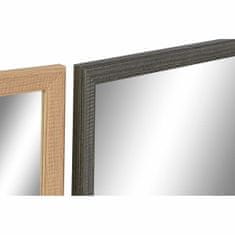 DKD Home Decor Stensko ogledalo DKD Home Decor 56 x 2 x 76 cm Kristalno naravno sivo rjavo belo polistiren (4 kosi)