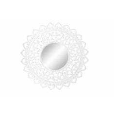DKD Home Decor Stensko ogledalo DKD Home Decor Crystal White Mandala MDF Wood Stripped (90 x 2,5 x 90 cm)