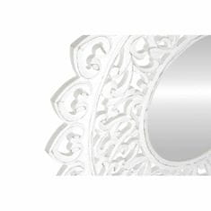 DKD Home Decor Stensko ogledalo DKD Home Decor Crystal White Mandala MDF Wood Stripped (90 x 2,5 x 90 cm)