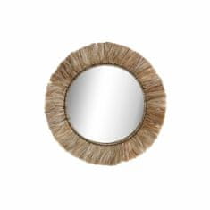 DKD Home Decor Stensko ogledalo DKD Home Decor Crystal Natural Juta (52 x 3 x 52 cm)