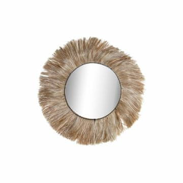 DKD Home Decor Stensko ogledalo DKD Home Decor Crystal Natural Juta (64 x 3 x 64 cm)