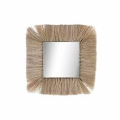 DKD Home Decor Stensko ogledalo DKD Home Decor Crystal Natural Juta (55 x 3 x 55 cm)
