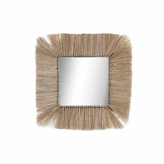 DKD Home Decor Stensko ogledalo DKD Home Decor Crystal Natural Juta (55 x 3 x 55 cm)