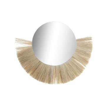 DKD Home Decor Stensko ogledalo DKD Home Decor Crystal Natural Juta (70 x 3 x 58 cm)