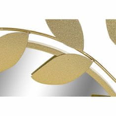 DKD Home Decor Stensko ogledalo DKD Home Decor Zrcalo Golden Metal Laurel (120 x 2,5 x 120 cm)