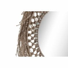 DKD Home Decor Stensko ogledalo DKD Home Decor Crystal Natural Rope (60 x 4 x 60 cm)