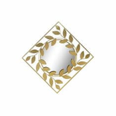 DKD Home Decor Stensko ogledalo DKD Home Decor Zrcalo Golden Metal Laurel (120 x 2,5 x 120 cm)