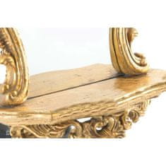 DKD Home Decor Stensko ogledalo DKD Home Decor 38 x 13 x 68 cm Kristalno zlata smola Neoklasicistično