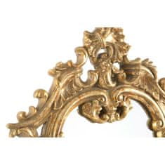DKD Home Decor Stensko ogledalo DKD Home Decor 38 x 13 x 68 cm Kristalno zlata smola Neoklasicistično