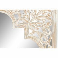 DKD Home Decor Stensko ogledalo DKD Home Decor Crystal Brown 90 x 3 x 90 cm White Arab MDF Wood Stripped