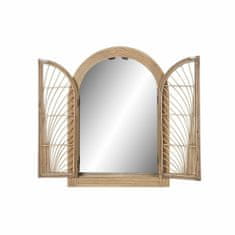 DKD Home Decor Stensko ogledalo DKD Home Decor Natural Brown Rattan (61 x 4 x 84 cm) (61 x 5 x 85 cm)