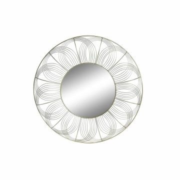DKD Home Decor Stensko ogledalo DKD Home Decor Golden Metal (60 x 4 x 60 cm)