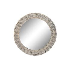 DKD Home Decor Stensko ogledalo DKD Home Decor Crystal Grey wicker Cottage (63 x 5 x 63 cm)