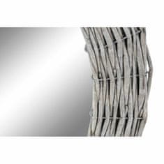 DKD Home Decor Stensko ogledalo DKD Home Decor Crystal Grey wicker Cottage (63 x 5 x 63 cm)