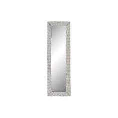 NEW Stensko ogledalo DKD Home Decor Kristal MDF Bela protja Cottage (43 x 133 x 4 cm) (43 x 4 x 132,5 cm)
