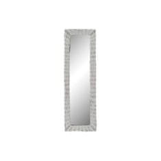 DKD Home Decor Stensko ogledalo DKD Home Decor Crystal MDF White wicker Cottage (43 x 133 x 4 cm) (43 x 4 x 132,5 cm)