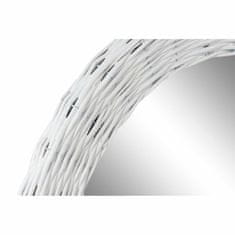 DKD Home Decor Stensko ogledalo DKD Home Decor Crystal MDF White wicker Cottage (63 x 4 x 63 cm) (63 x 63 x 4 cm)