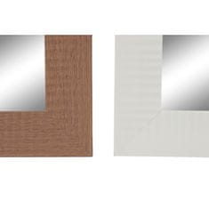 DKD Home Decor Stensko ogledalo DKD Home Decor Rjava Črna Temno siva Slonova kost Kristalni polistiren 70 x 2 x 97 cm (4 enote)