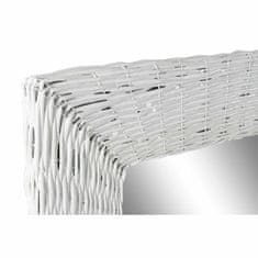 DKD Home Decor Stensko ogledalo DKD Home Decor Crystal MDF White wicker Cottage (87 x 147 x 4 cm) (87 x 4 x 147 cm)