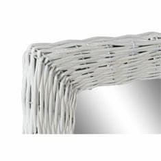 DKD Home Decor Stensko ogledalo DKD Home Decor Crystal MDF White wicker Cottage (43 x 133 x 4 cm) (43 x 4 x 132,5 cm)