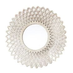 DKD Home Decor Stensko ogledalo DKD Home Decor Crystal White MDF Wood Stripped (90 x 2,5 x 90 cm)