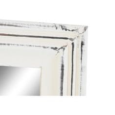 DKD Home Decor Stensko ogledalo DKD Home Decor White Wood Crystal MDF Wood Stripped Scandi 160 x 2,5 x 45 cm