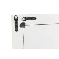 DKD Home Decor Stensko ogledalo DKD Home Decor White Wood Crystal MDF Wood Stripped Scandi 160 x 2,5 x 45 cm