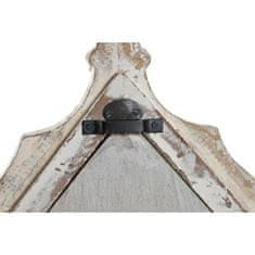 DKD Home Decor Stensko ogledalo DKD Home Decor Bela Naravni mangov les Indijski človek 76 x 3,8 x 55,8 cm