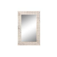 DKD Home Decor Stensko ogledalo DKD Home Decor Natural White Mango wood (76,5 x 3 x 122 cm)