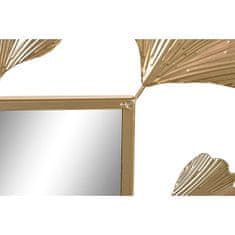 DKD Home Decor Stensko ogledalo DKD Home Decor Zlato kovinsko aluminijasto ogledalo List rastline (71 x 1 x 97 cm)