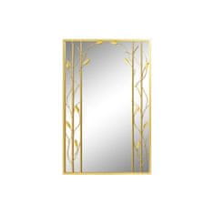 DKD Home Decor Stensko ogledalo DKD Home Decor Zrcalo Zlati kovinski list rastline (60 x 2 x 90 cm)