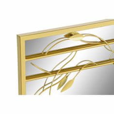 DKD Home Decor Stensko ogledalo DKD Home Decor Zrcalo Zlati kovinski list rastline (60 x 2 x 90 cm)