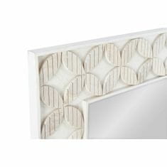 DKD Home Decor Stensko ogledalo DKD Home Decor Zrcalo Beli mangov les Romb (154 x 4 x 92 cm)