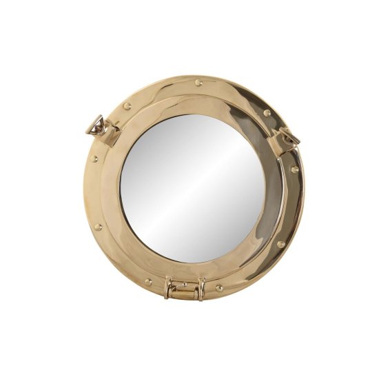 DKD Home Decor Stensko ogledalo DKD Home Decor Golden Brass Window (29 x 5 x 29 cm)