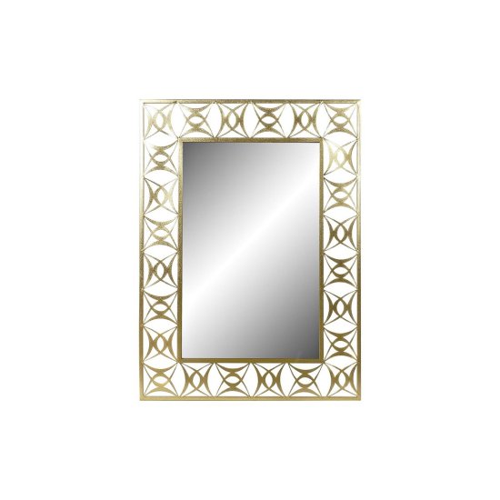 DKD Home Decor Stensko ogledalo DKD Home Decor Golden Metal Crystal 30 x 40 cm 66 x 2 x 91,5 cm