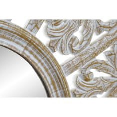 DKD Home Decor Stensko ogledalo DKD Home Decor Flower White MDF Wood Stripped (89 x 2 x 89 cm)