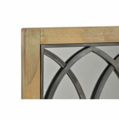 DKD Home Decor Stensko ogledalo DKD Home Decor Rjava črna kovinska breza Naravno okno 60 x 3 x 95 cm