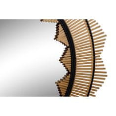 DKD Home Decor Stensko ogledalo DKD Home Decor Brown Black Bamboo Natural Colonial 90 x 2 x 90 cm
